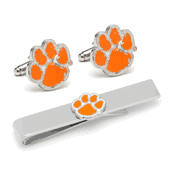 Clemson University Tigers Cufflinks & Tie Bar Gift Set