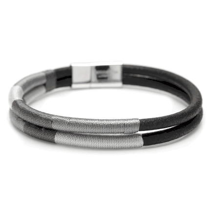Cobra Masai Silver Bracelet Grey Tones 18cm