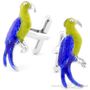 Colorful Parrot Cufflinks