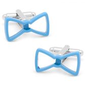 Cool Cut Blue Bow Tie Cufflinks-CLI-CC-BWT-BL