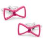 Cool Cut Pink Bow Tie Cufflinks-CLI-CC-BWT-PK