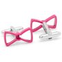 Cool Cut Pink Bow Tie Cufflinks-CLI-CC-BWT-PK