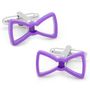 Cool Cut Purple Bow Tie Cufflinks-CLI-CC-BWT-PRP