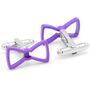 Cool Cut Purple Bow Tie Cufflinks-CLI-CC-BWT-PRP