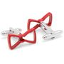 Cool Cut Red Bow Tie Cufflinks-CLI-CC-BWT-RD
