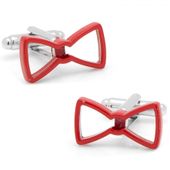 Cool Cut Red Bow Tie Cufflinks-CLI-CC-BWT-RD