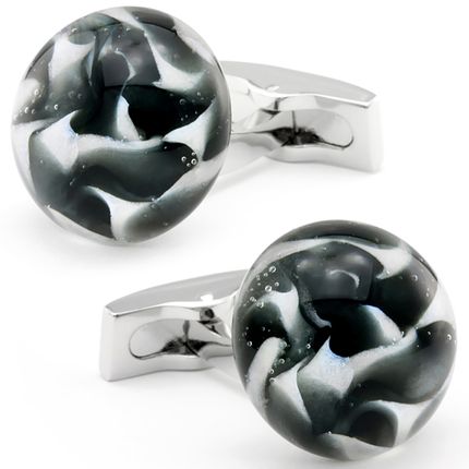 Cool Reflections in Steel Cufflinks