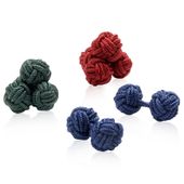 Country Club Silk Knot Cufflinks