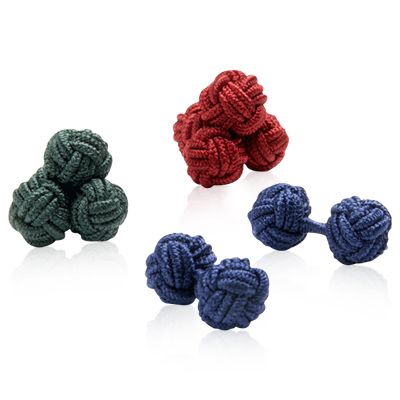 Country Club Silk Knot Cufflinks