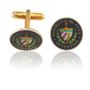 Cuban Crest Coin Cuff Links