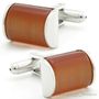 Curved Around Brown Cufflinks