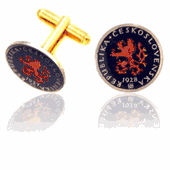 Czechoslovakian Republic Coin Cuff Links