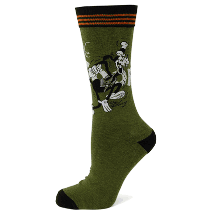 D100 Goofy Vintage Green Socks