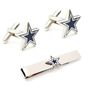 Dallas Cowboys Cufflinks And Tie Bar Gift Set