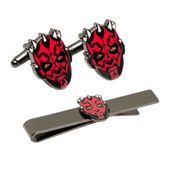 Darth Maul Cufflinks and Tie Bar Gift Set
