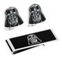 Darth Vader Head Cufflinks and Money Clip Gift Set