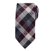 Darth Vader Plum Modern Plaid Men's Tie