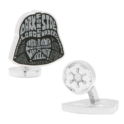 Darth Vader Typography Cufflinks