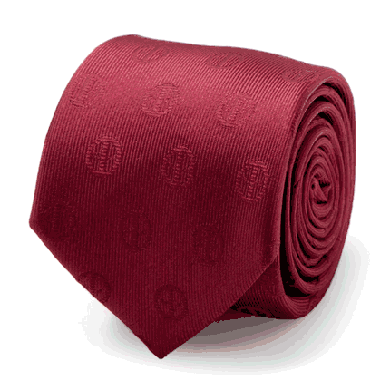Deadpool Maroon Men's Tie