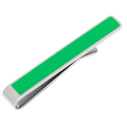 "Deck the Halls" Hidden Message Green Tie Bar