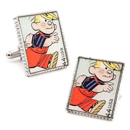 Denise The Menice Comic Strip Stamp Cufflinks
