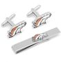Denver Broncos Cufflinks and Tie Bar Gift Set