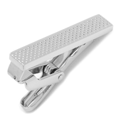 Diamond Textured Short Tie Clip