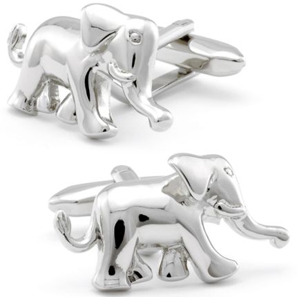 Disneyland - Silver Elephant Cufflinks