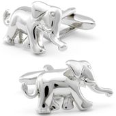 Disneyland - Silver Elephant Cufflinks