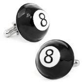 Domed 8 Ball Cufflinks