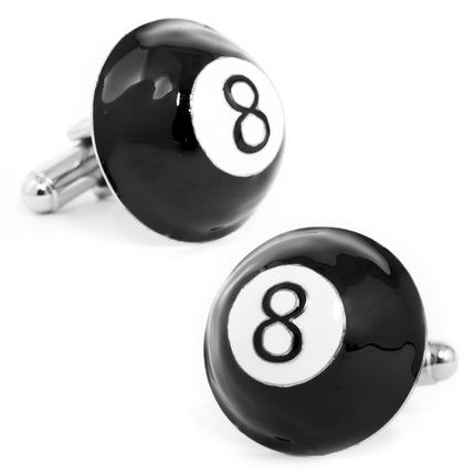 Domed 8 Ball Cufflinks