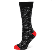 Donald Duck Patterned Black Men's Socks