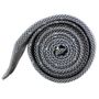 Dotted Herringbone Grey Silk Tie