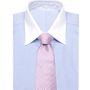 Dotted Herringbone Pink Silk Tie