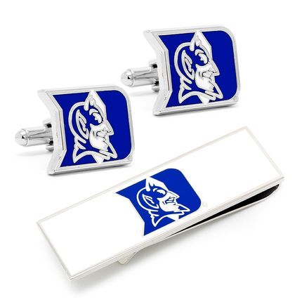 Duke University Blue Devils Cufflinks And Money Clip Gift Set