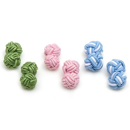 Easter Silk Knot Cufflinks