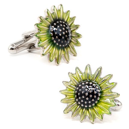 Eco-Maniac Sunflower Cufflinks