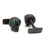 Emerald Eyed Matte Black Skulls Cufflinks