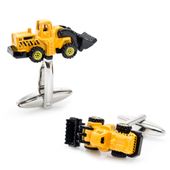 Enamel Bulldozer Cufflinks