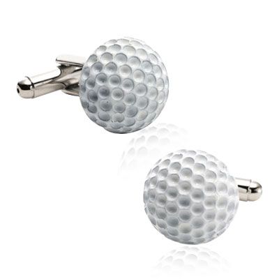 Enamel Golf Ball Cufflinks