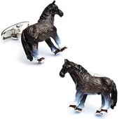 Enamel Horse Cufflinks