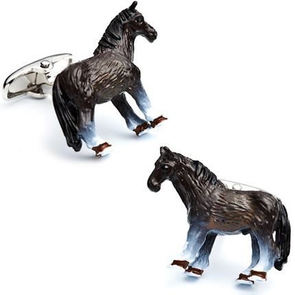 Enamel Horse Cufflinks