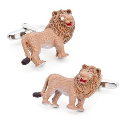 Enamel Lion Cufflinks