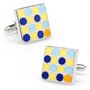 Enamel Moroccan Tile Cufflinks