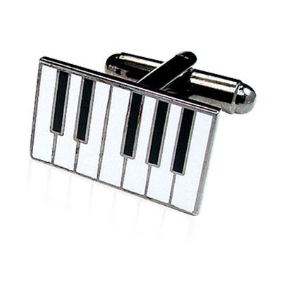 Enamel Piano Cufflinks