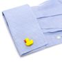 Enamel Rubber Ducky Cufflinks