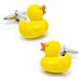 Enamel Rubber Ducky Cufflinks