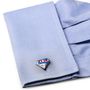 Enamel Stars and Stripes Superman Shield Cufflinks