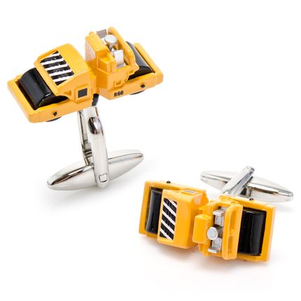 Enamel Steamroller Cufflinks
