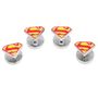 Enamel Superman Shield Tuxedo Stud Set